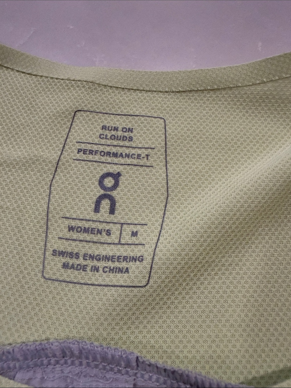 On Running Women's Short-Sleeve Performance Tee in Pale Green - Picture 2 of 4